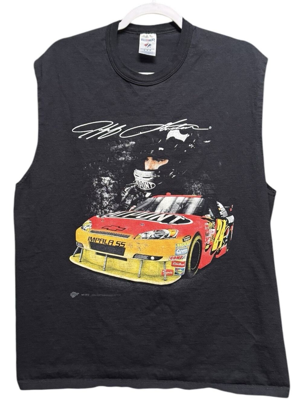Winners Circle 2009 Jeff Gordon NASCAR Mens XL Sleeveless T-Shirt Black T-Shirt